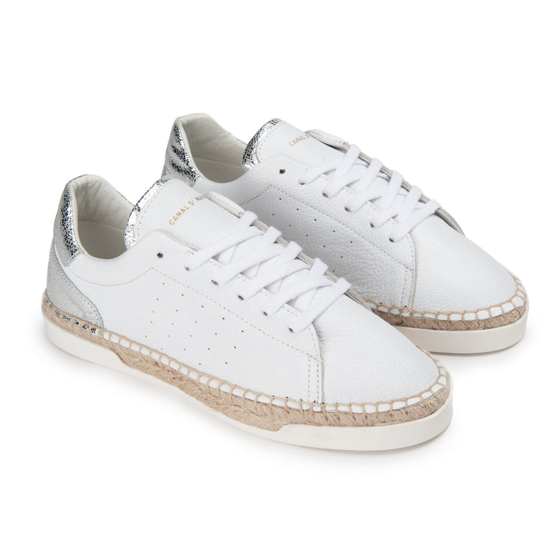 Canal Saint Martin - Baskets Espadrille Lancry - Argent - Femme