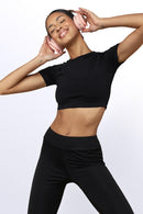 Masha High Waisted Legging - Black - Woman