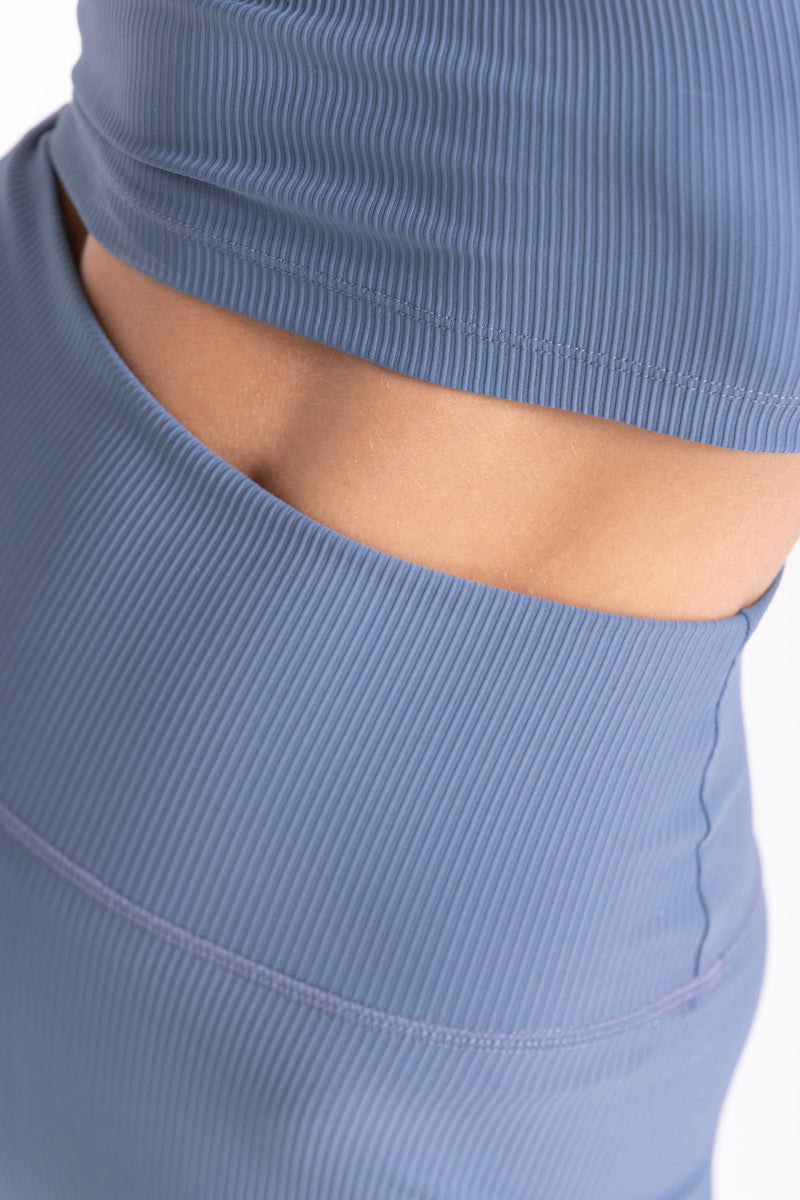 Legging Lotus - Bleu Jeans - Femme