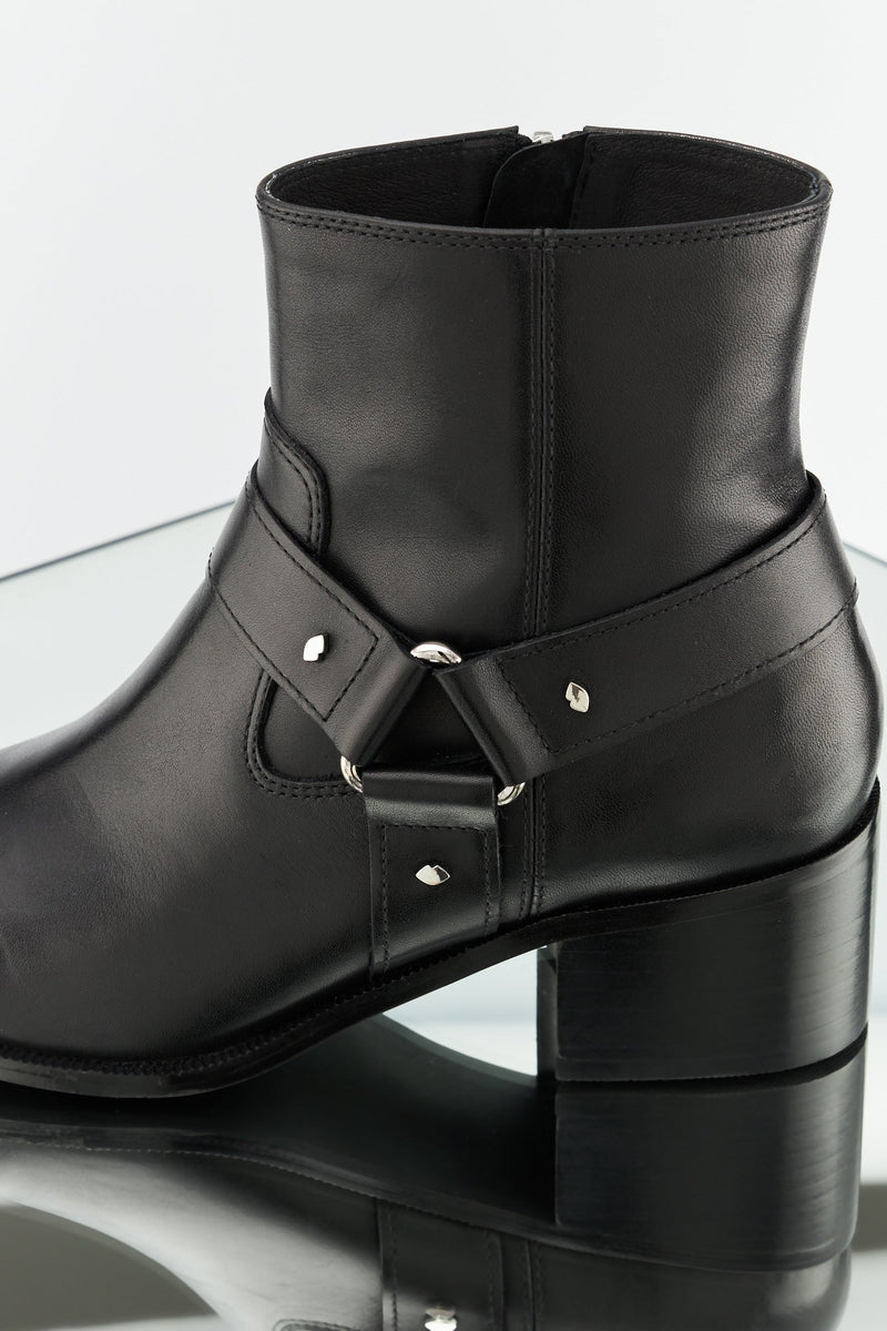 CITY - Luna-Cuir Lisse Noir