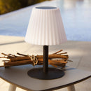 Lampe De Table Solaire - Lady Spike Bouffant - Blanc