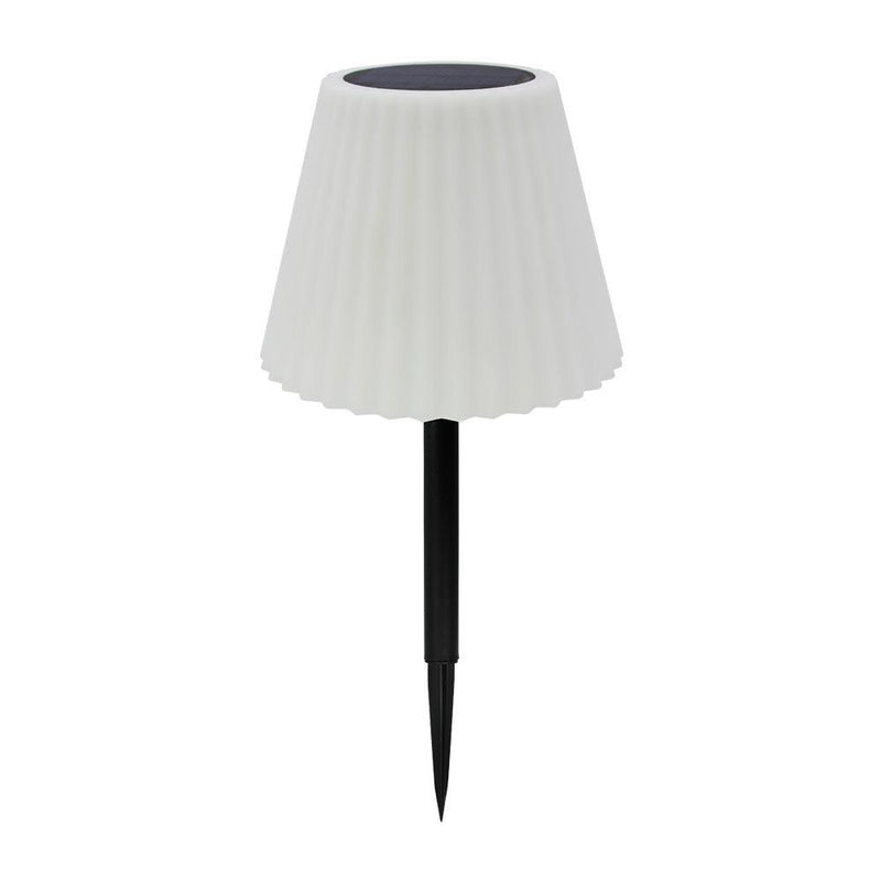 Lampe De Table Solaire - Lady Spike Bouffant - Blanc