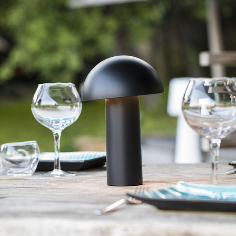 Lampe De Table - Tod Noir - Noir Mat - Exterieur