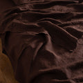 Drap Plat - En Lin Lavé - Cacao