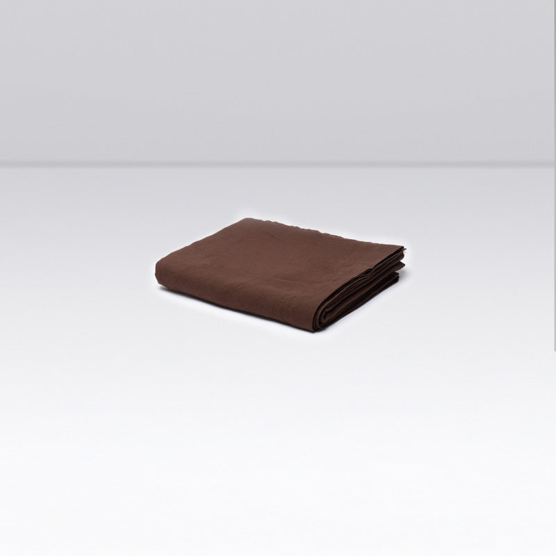 Drap Housse - En Lin Lavé - Cacao