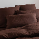 2 Pillowcases - Washed Linen - Cocoa