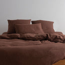 Comforter Cover - Linen Washed - Cocoa