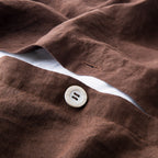 Duvet Cover - Washed Linen - Cocoa