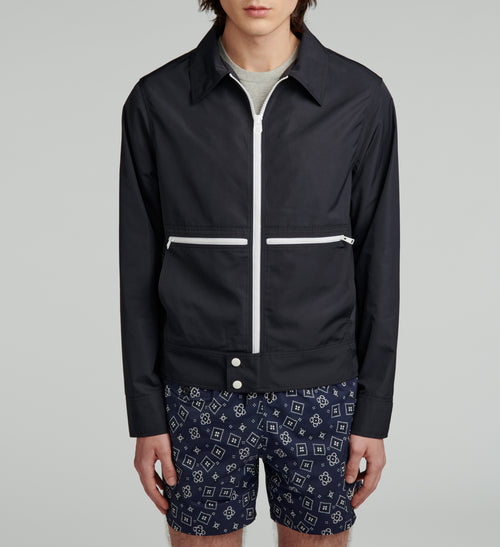 Fursac - Technical Fabric Jacket Midnight Blue