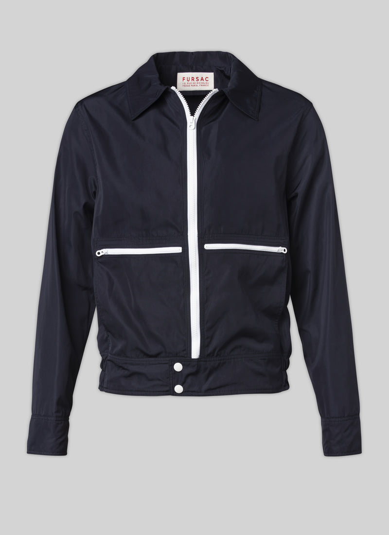 Fursac - Technical Fabric Jacket Midnight Blue