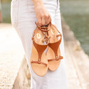 Marbella-Cognac sandals