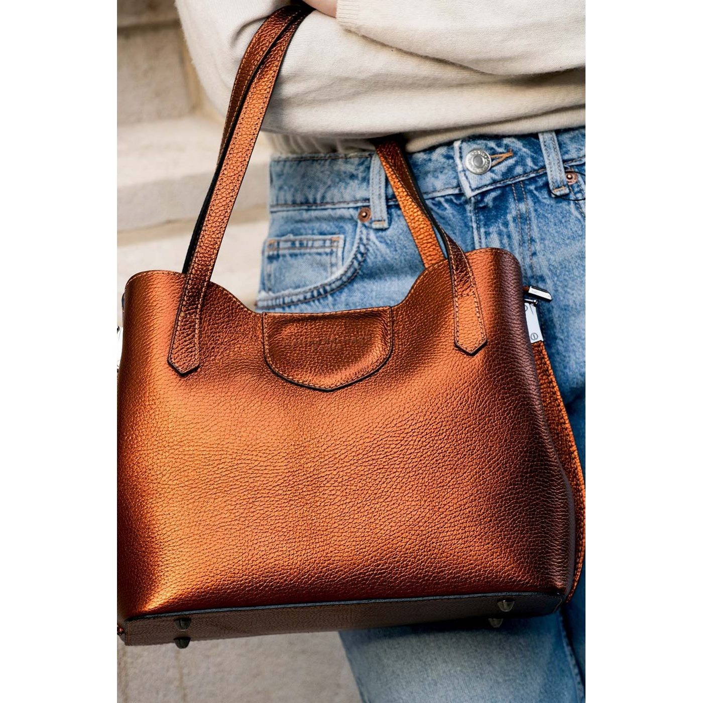 Bolso de hombro Rama - Bronce
