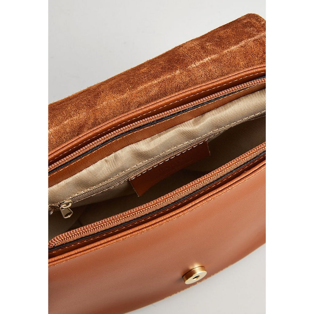 Bolso bandolera Tex Croco - Camel