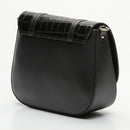 Sac Besace Tex Croco - Noir