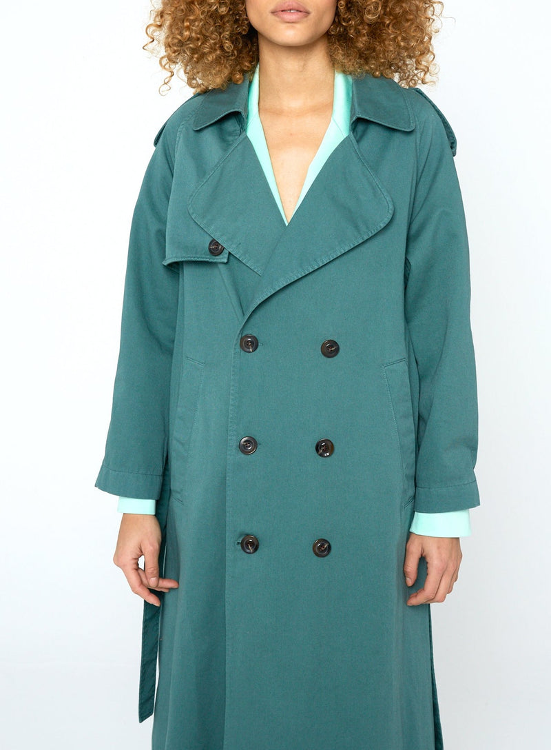 Modetrotter - Trench Swan Molina - Vert De Gris