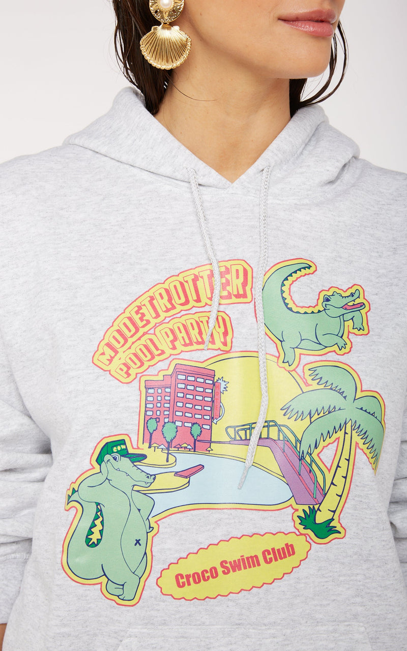 Modetrotter - Hoodie Jonas Croco Gris