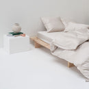 Fitted Sheet - En Satin De Coton - Sable