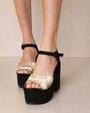 Ms37 W Sandalias De Tacón - Negro