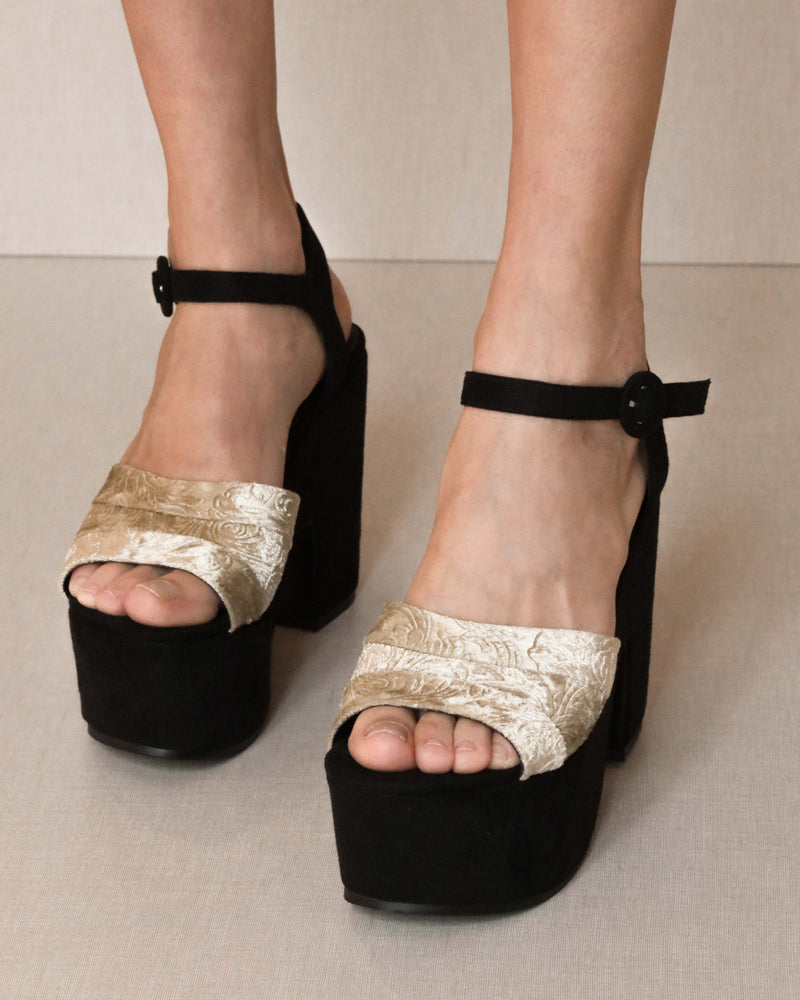 Ms37 W Sandalias De Tacón - Negro