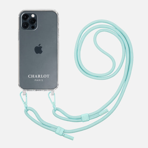 Clear Shell + Cord - Mint