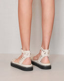 Sandalias con plataforma Nells - Desnudo