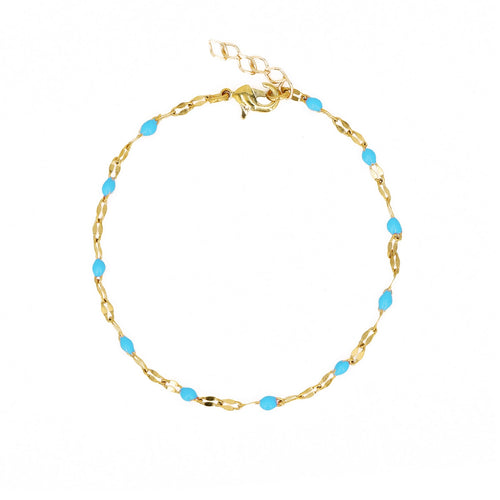Bracelet Tuttifrutti - Or / Turquoise