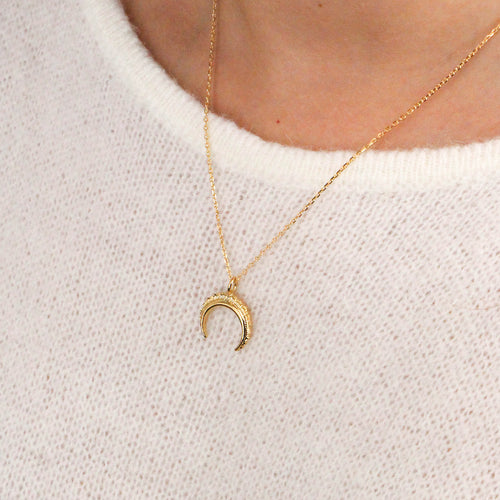 Collier Mini Lune  - Or