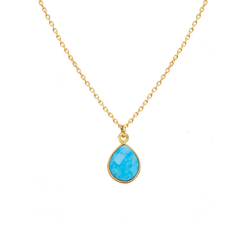 Collier Precieuse Turquoise  - Or / Turquoise