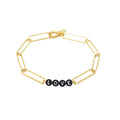 Bracelet Love Noir Xl - Or & Noir