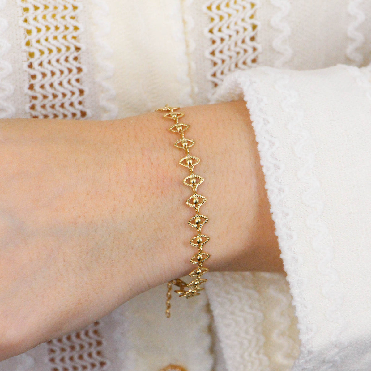 Bracelet Eyes Perle - Or