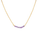 Collier Elena Ametyste - Or / Violet