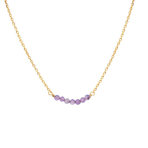 Collier Elena Ametyste - Or / Violet