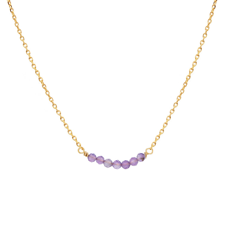 Collier Elena Ametyste - Or / Violet