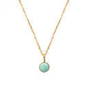 Collier Athena Amazonite  - Or /  Amazonite