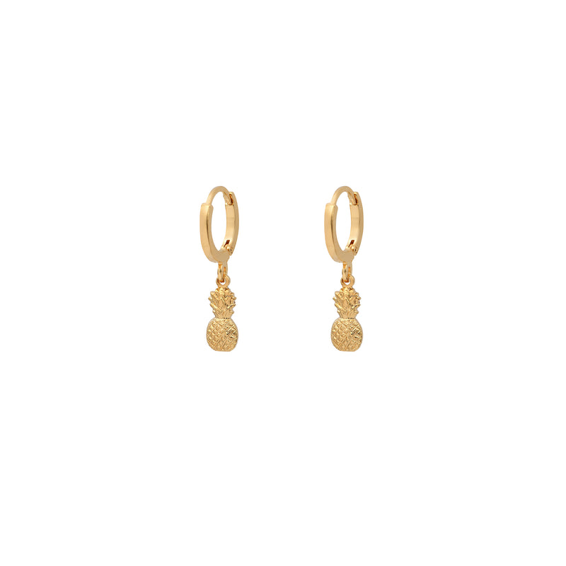 Boucles D'Oreilles Charms Ananas - Or