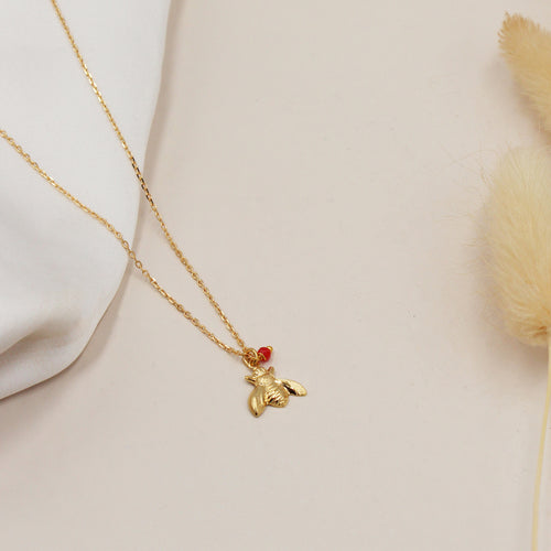 Collier Maia  - Or / Rouge