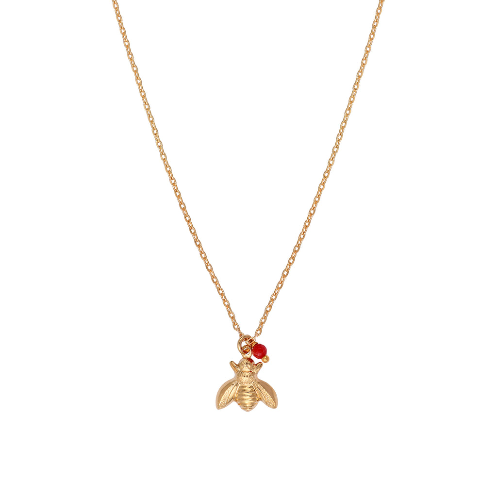 Collar Maia - Oro Y Rojo