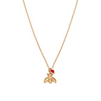 Collar Maia - Oro Y Rojo