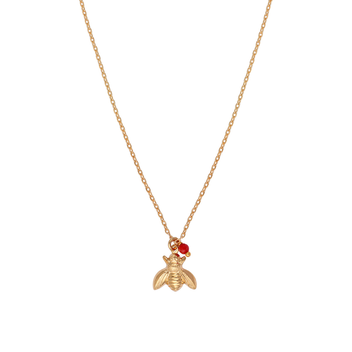 Collar Maia - Oro Y Rojo