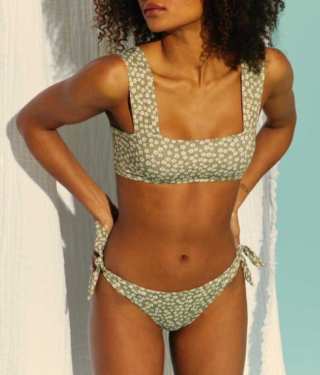 Bañador bandeau - Blooming Green
