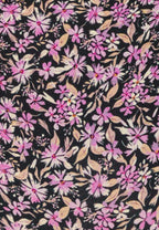 Maillot Bandeau Noué - Purple Flowers