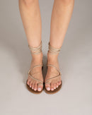 Olivia Gold Flat Sandals