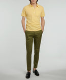 Fursac - Olive Green Cotton Gabardine Chino Pants