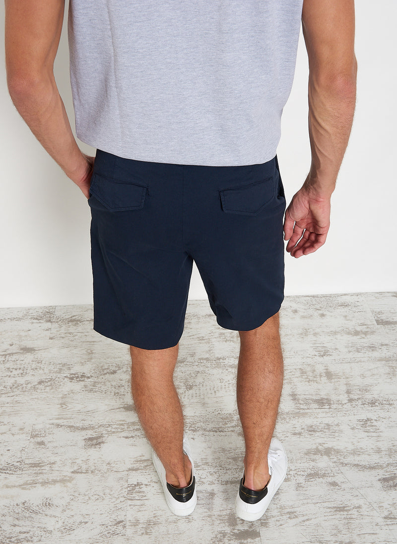 Maison Standards - Twill Shorts - Blue - Man