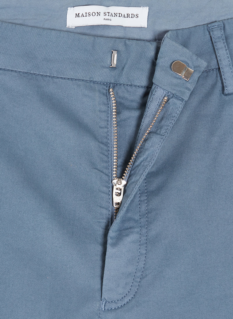 Maison Standards - Twill Shorts - Blue - Man