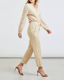 Pantalon Cargo Pauline Color - Light Sand - Femme