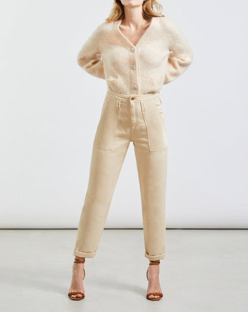 Pantalon Cargo Pauline Color - Light Sand - Femme