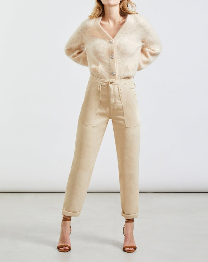 Pantalon Cargo Pauline Color - Light Sand - Femme