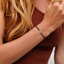 Bracelet S - Plaqué Argent - Noir