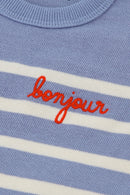 Malo Ss Bonjour/gots bourdon flash red ldc 679#color_slate-blue-ivory